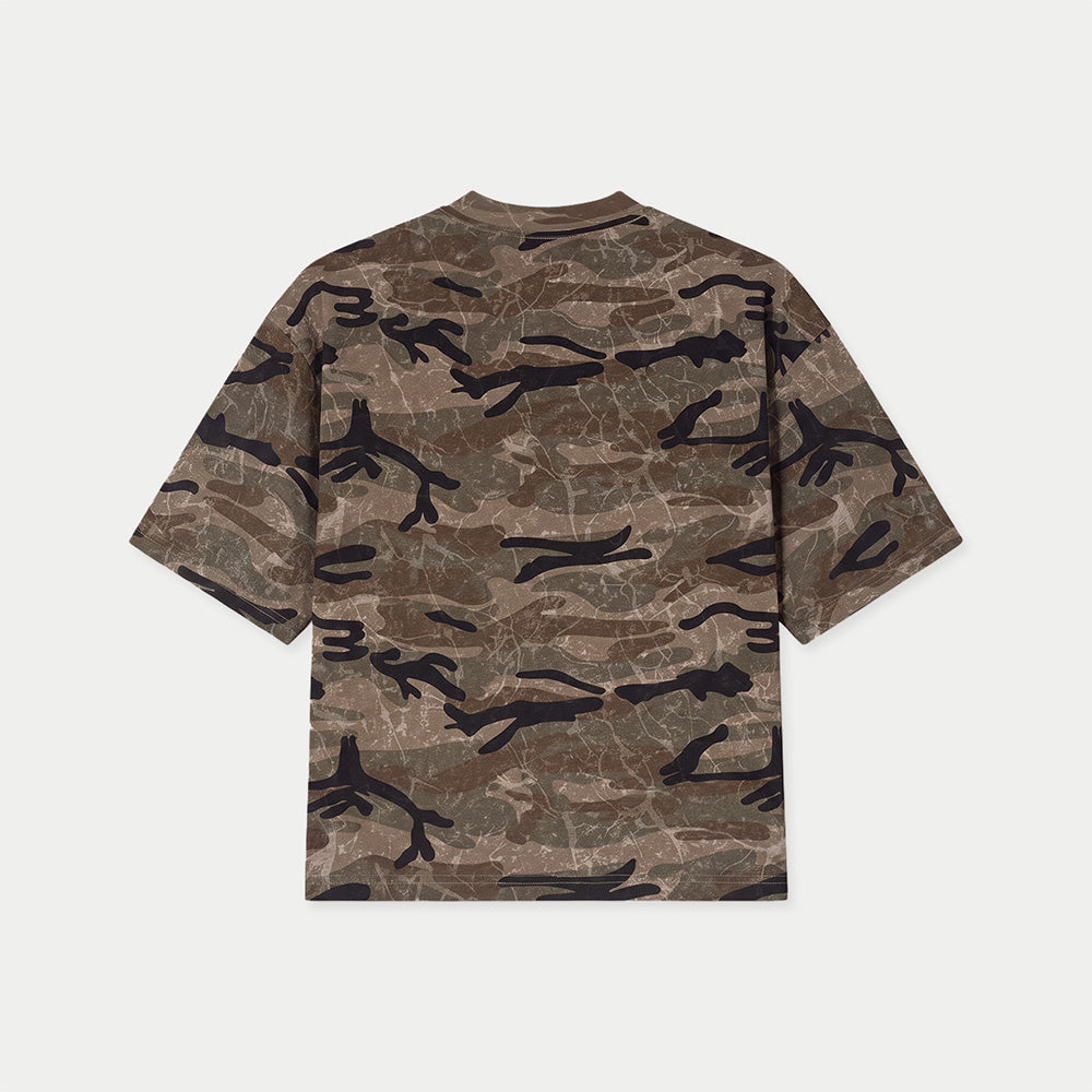 Caracas Green Camo Boxy Tee