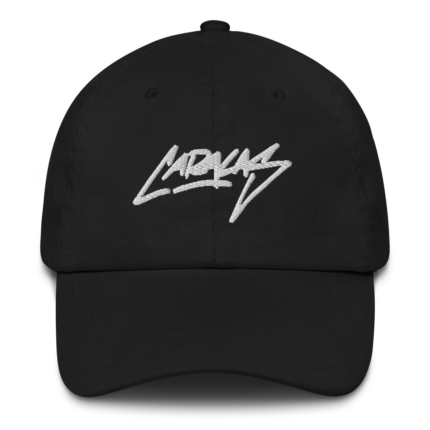 Gorra "Caracas Oficial" Negra de sarga de algodón, sin estructura con 6 paneles y cierre ajustable. Diseño único y exclusivo inspirado en la ciudad de Caracas.