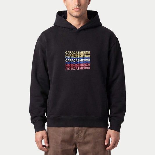 Caracas Merch Tricolor Black Hoodie
