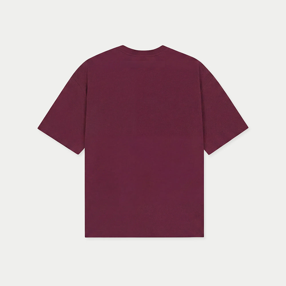 Burgundy Venezuela Luxury Living graphic t-shirt by Caracas Merch back view
