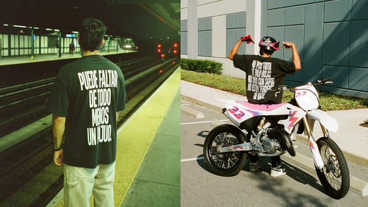 Venezuelan diaspora streetwear brand photographed in global city environment