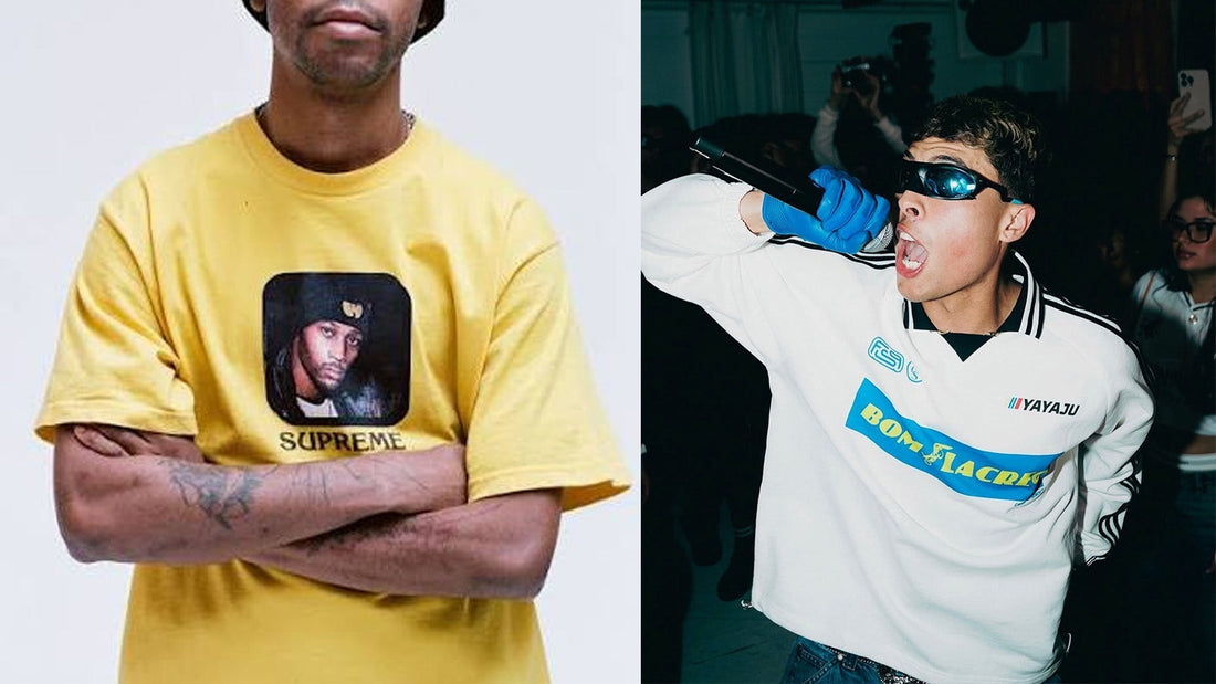 supreme wu tang clan collaboration, soucream wearing caracas merch