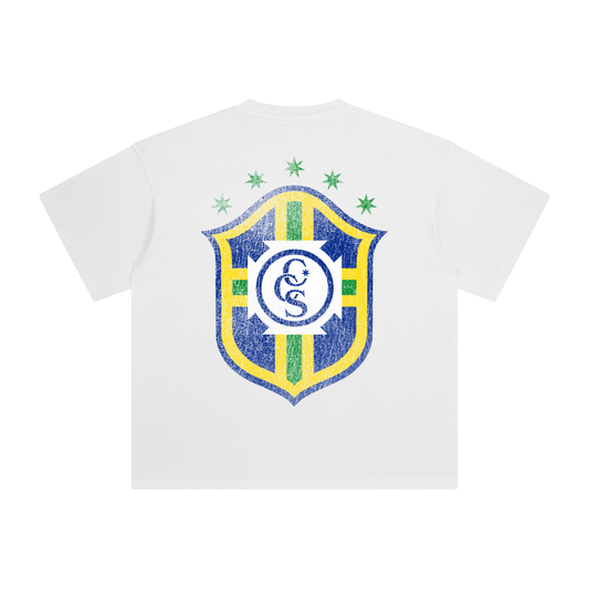 Brazil Vintage White Tee