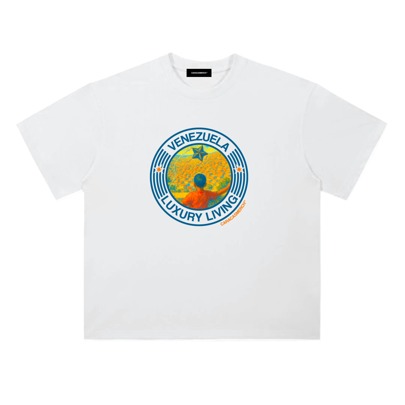 Venezuela Luxury White Tee
