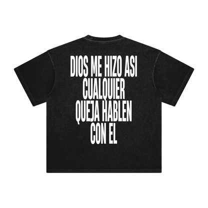 Dios me hizo asi Black Tee