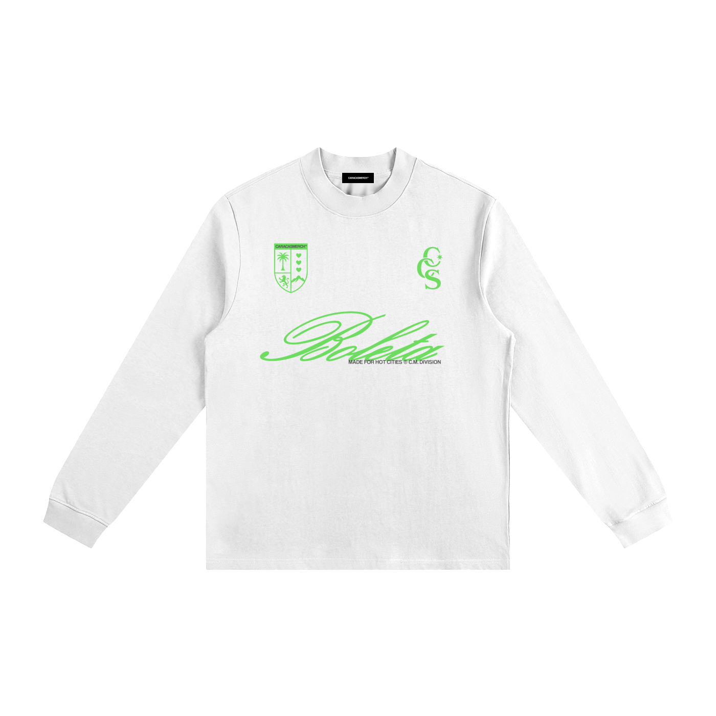 Boleta White Long Sleeve Tee