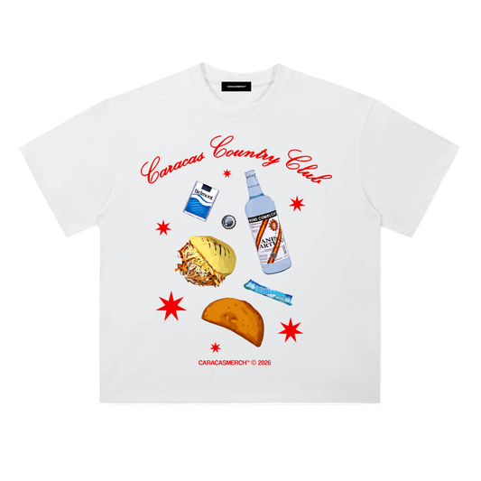 Caracas Country Club White Tee