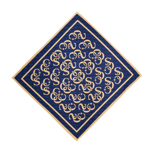 Navy Bandana with CCS monogram streetwear fashion summer