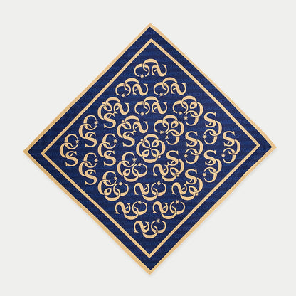 Navy Bandana with CCS monogram streetwear fashion summer