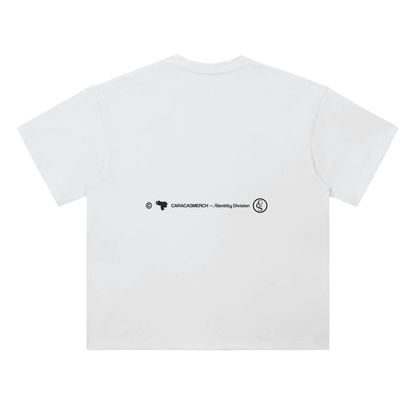 Back view of i love venezuela white graphic t-shirt by Caracas Merch