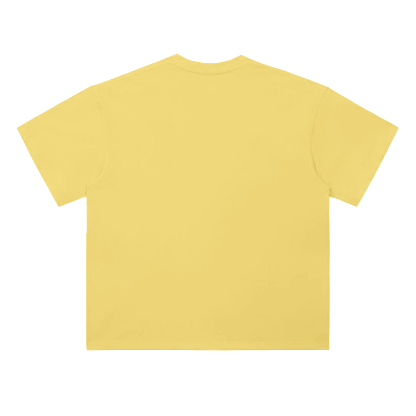 Back view of yellow with green Salsa Baul Couture graphic t-shirt