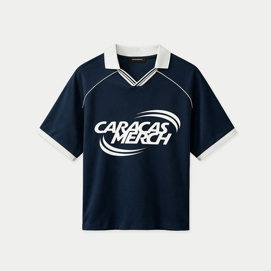 Caracas Merch Navy Jersey Boxy