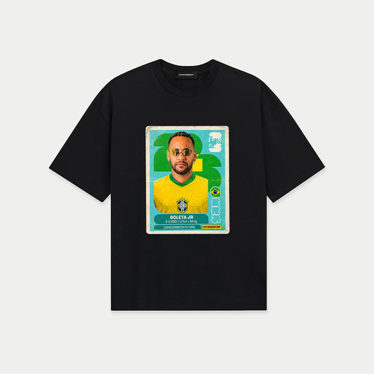 Boleta Jr, Neymar shirt sticker brasil by caracas merch front view