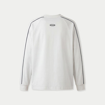 White Boleta motorsport long sleeve shirt by Caracas Merch back view