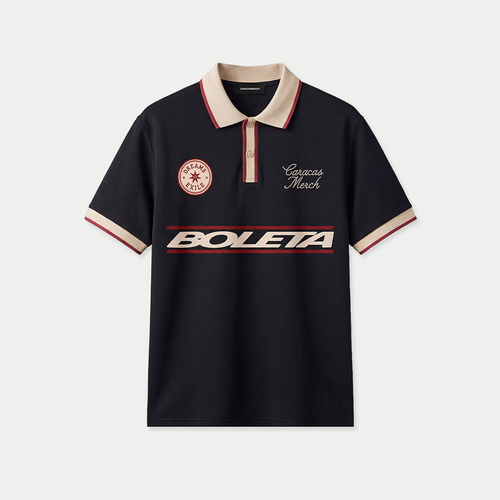 Boleta Two Tone Black Polo Jersey