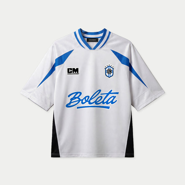 Boleta White Brazil Jersey Boxy - Caracas Merch