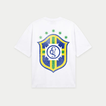 Brazil Vintage White Tee