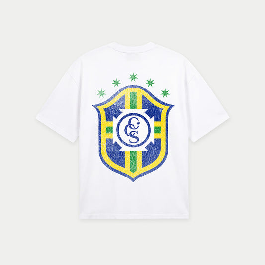 Brazil Vintage White Tee