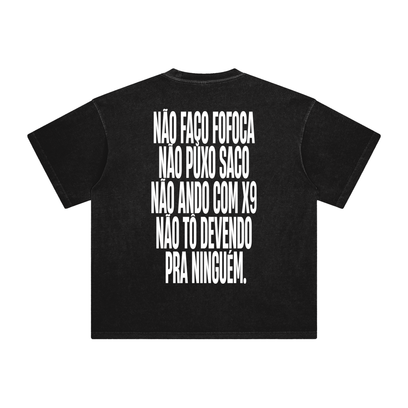 Não Faço Fofoca Black Tee