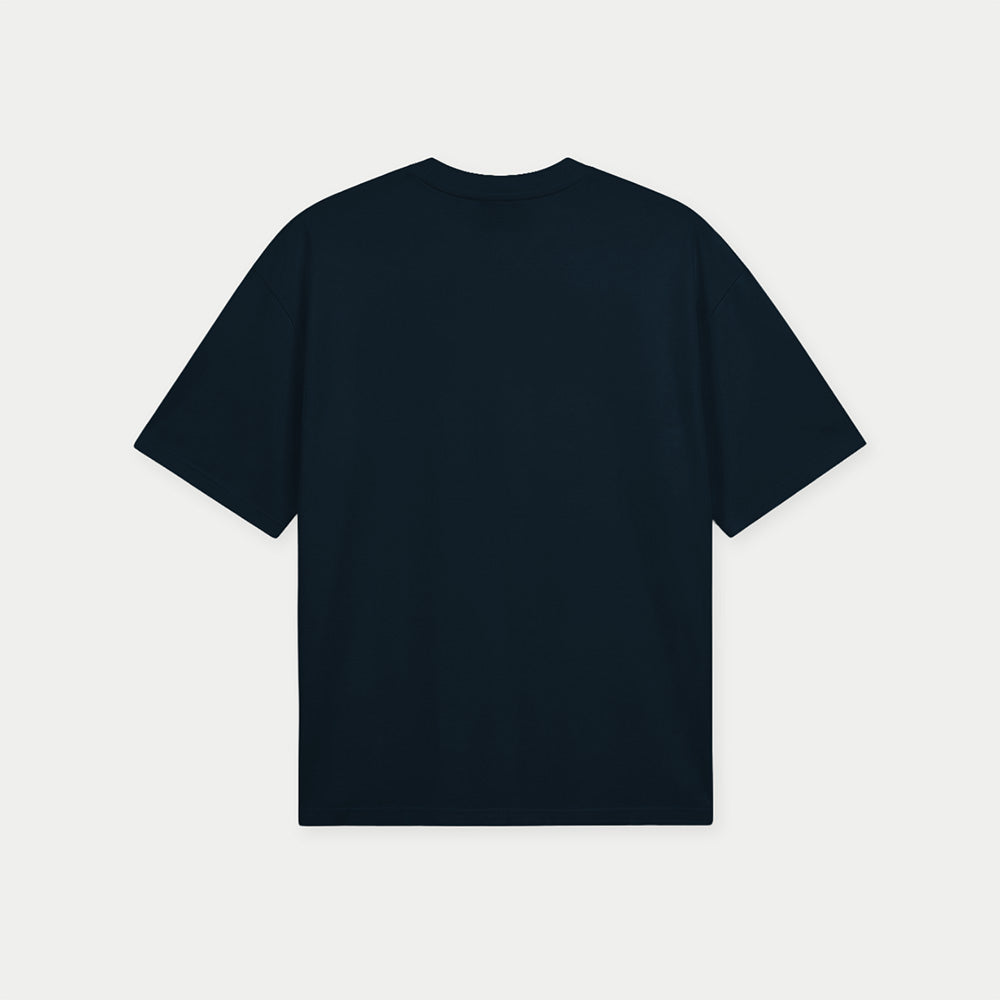 Front view of caracas country club navy graphic t-shirt by Caracas Merch