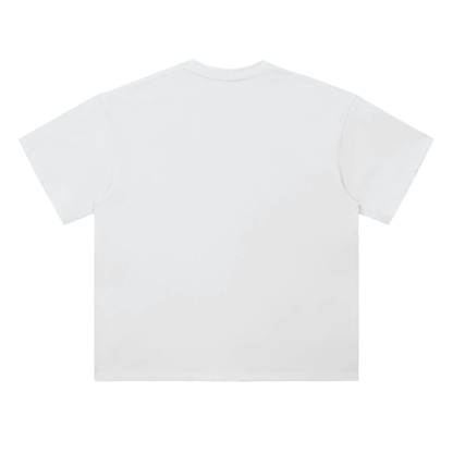 Back view of Caracas arepas wanted white graphic t-shirt by Caracas Merch