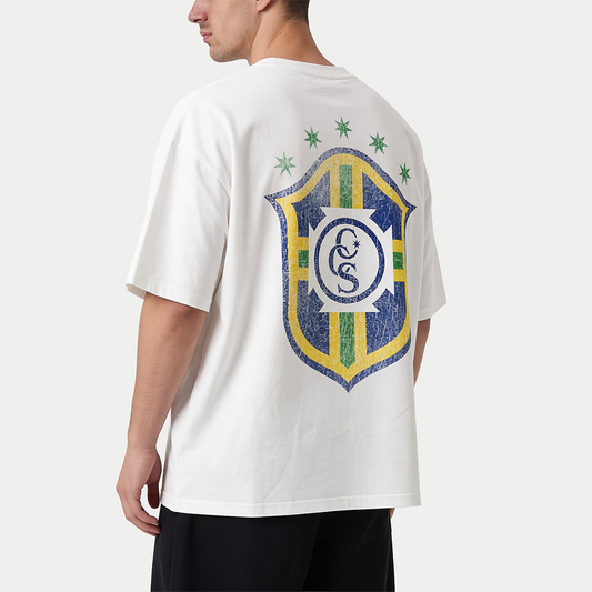 Brazil Vintage White Tee