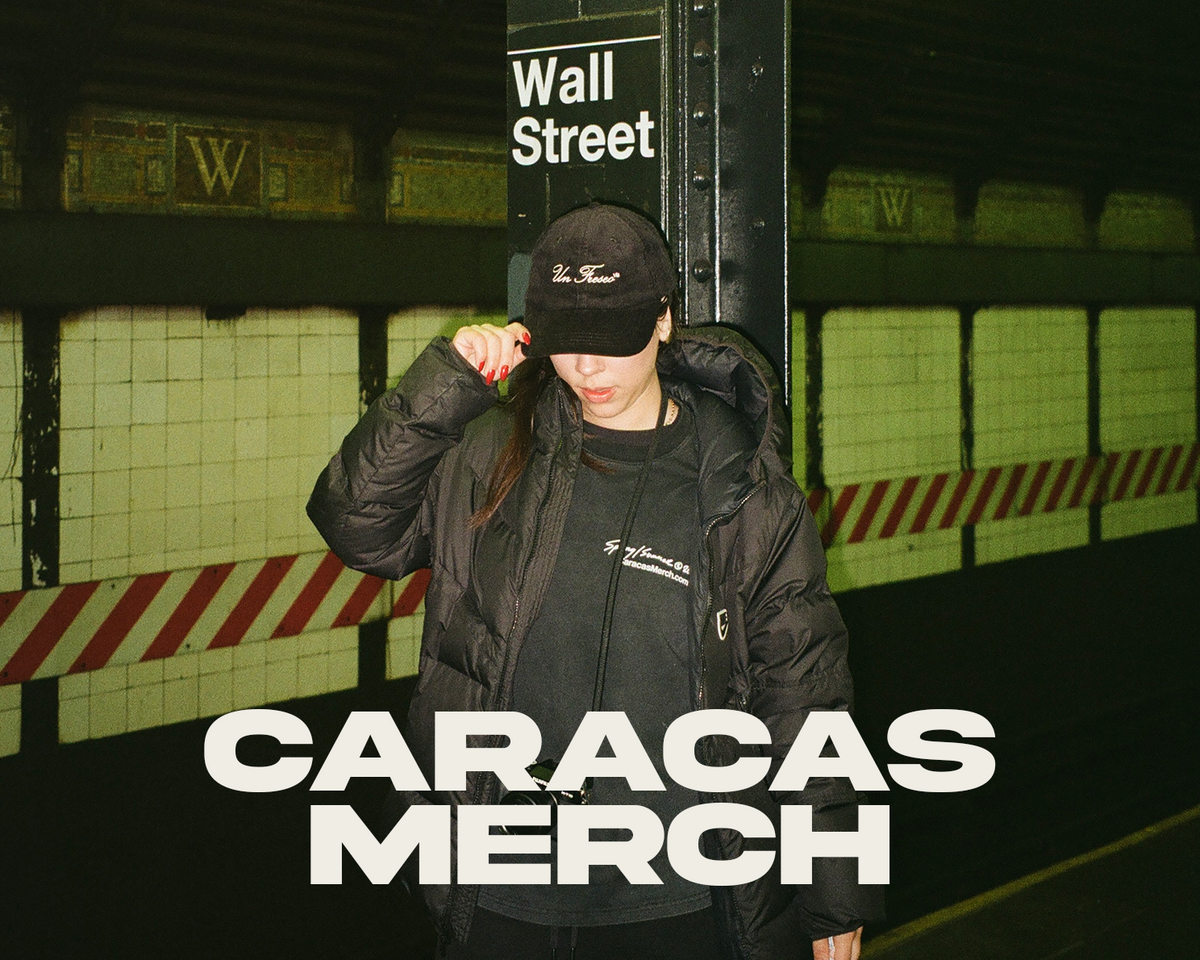 caracas merch photography on new york subway