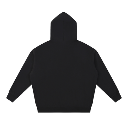 Back view of black Caracas Merch hoodie