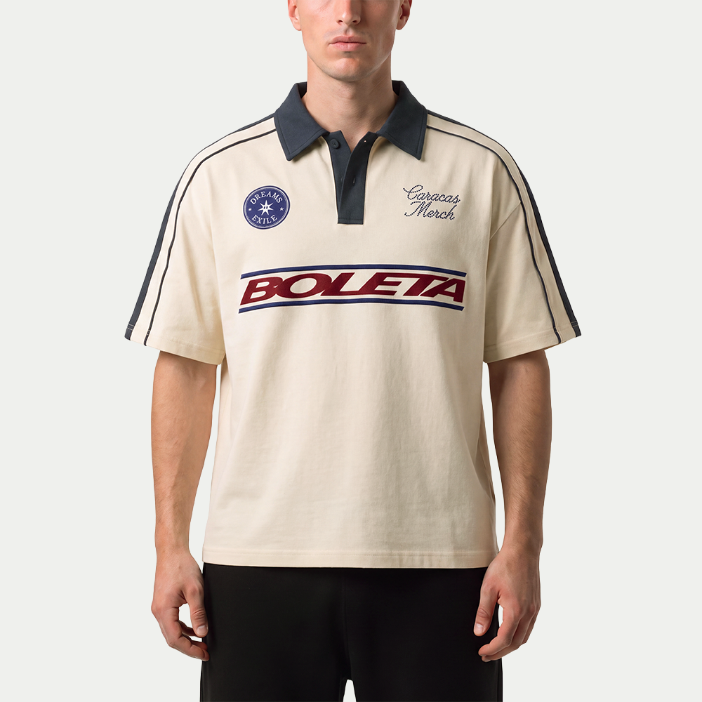 Boleta Beige Soccer Polo Jersey