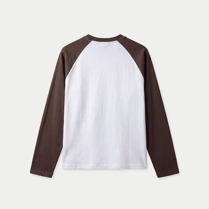 Caracas Merch White Brown Long Sleeve Tee