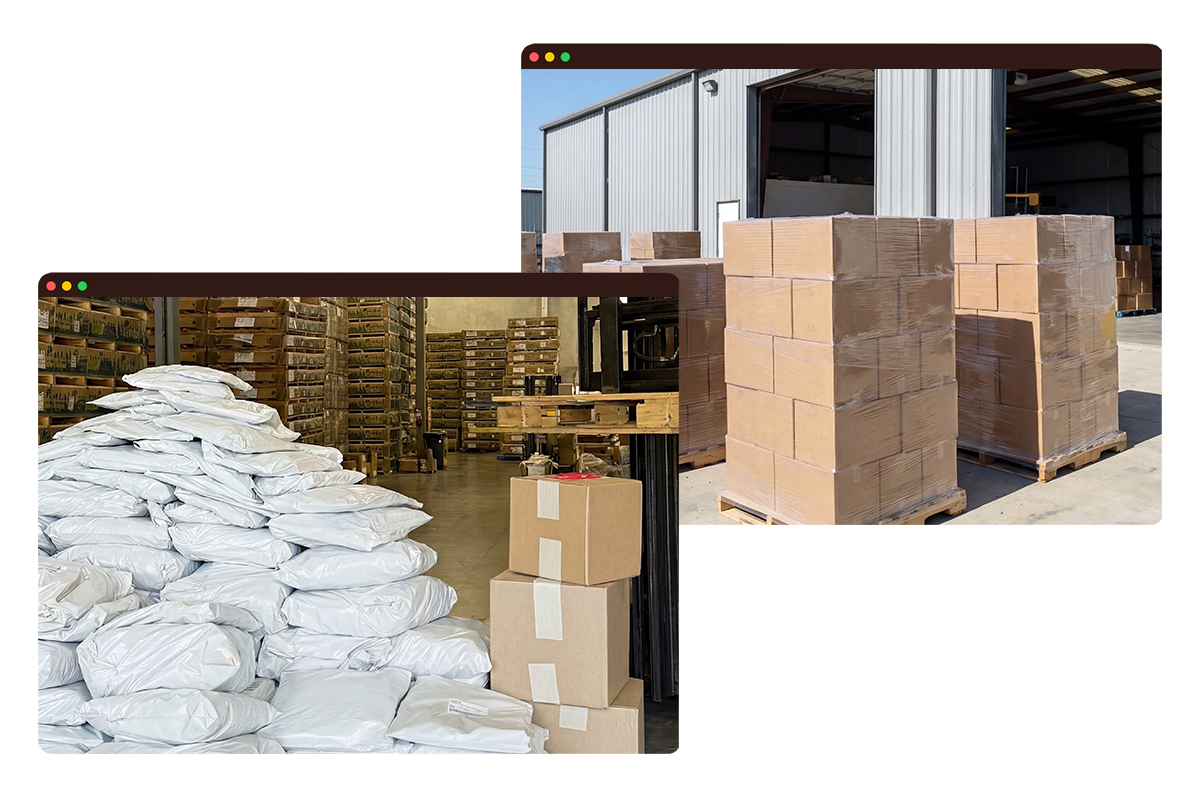 Streetwear brand warehouse and global shipping process by Caracas Merch