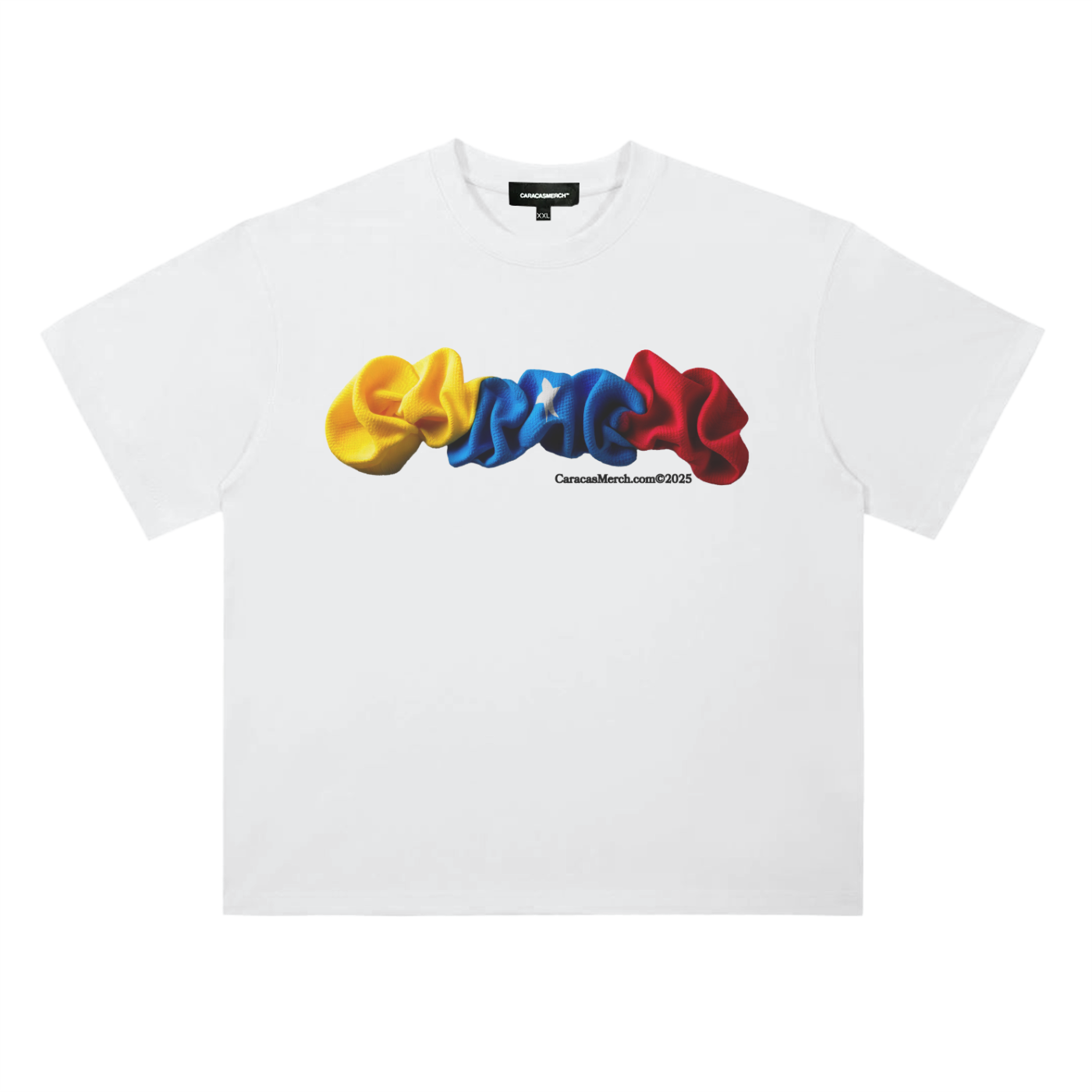 Caracas Bandera White Tee