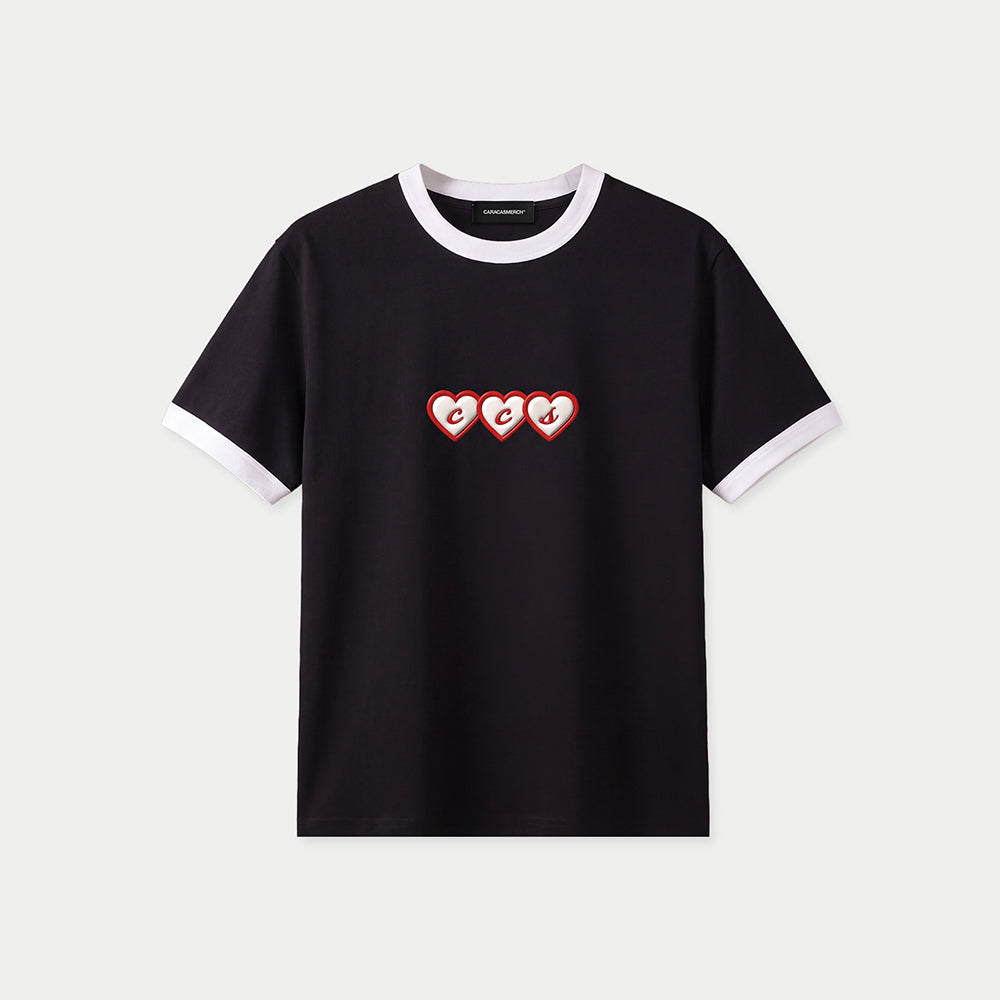 CCS Hearts Black Slim Tee