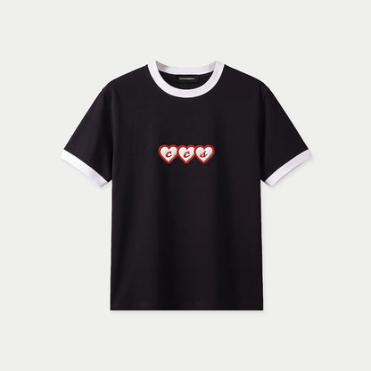 CCS Hearts Black Slim Tee