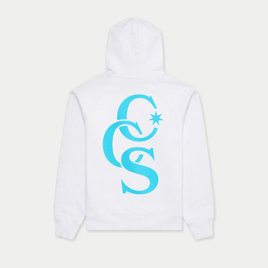 CCS Monogram Hoodie blue back print Caracas Merch streetwear hoodie