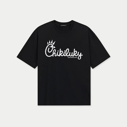 Black Chikiluky graphic t-shirt by Caracas Merch
