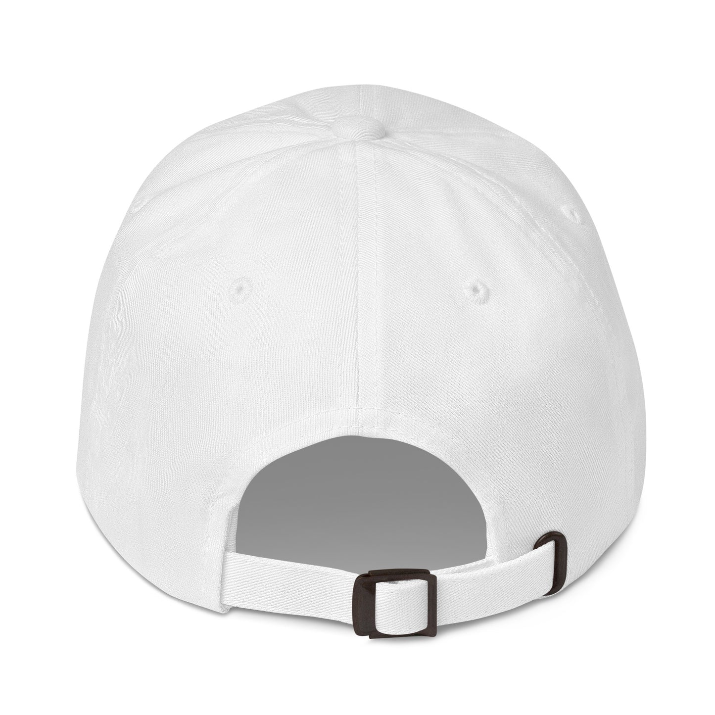 Gorra "No Pico Torta" de sarga de algodón con diseño sin estructura, 6 paneles, corona baja y cierre ajustable con hebilla envejecida. Estilo casual y único inspirado en la cultura venezolana.