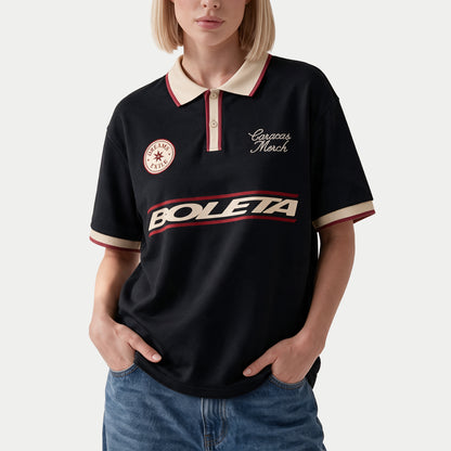Boleta Two Tone Black Polo Jersey