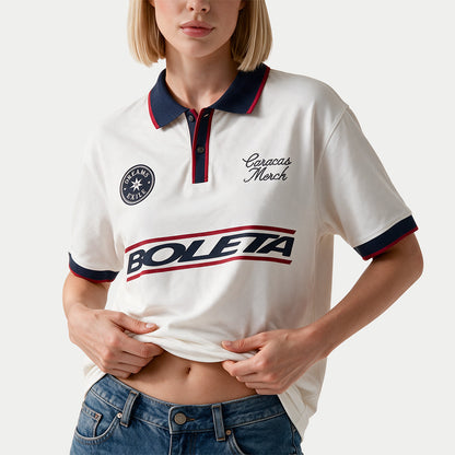 Boleta Two Tone White Polo Jersey