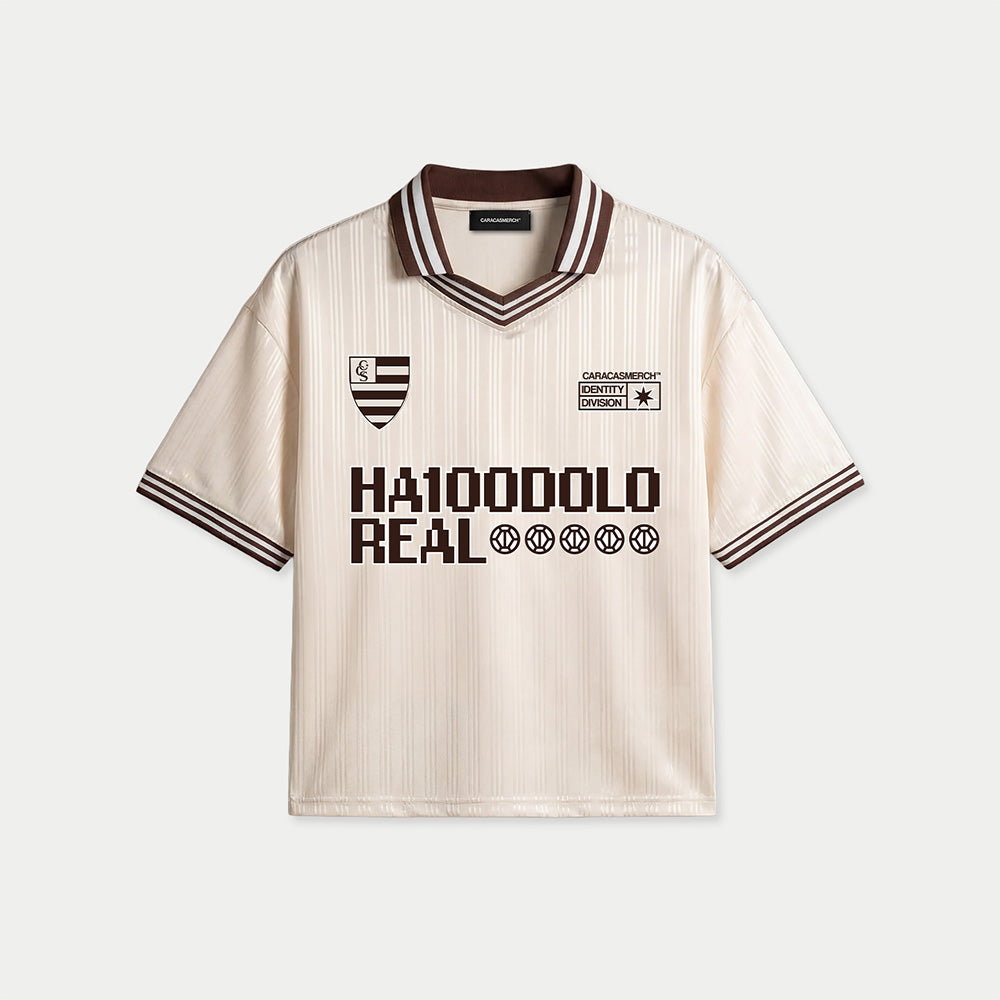 Cream Caracas Merch HA100DOLO REAL soccer jersey front view