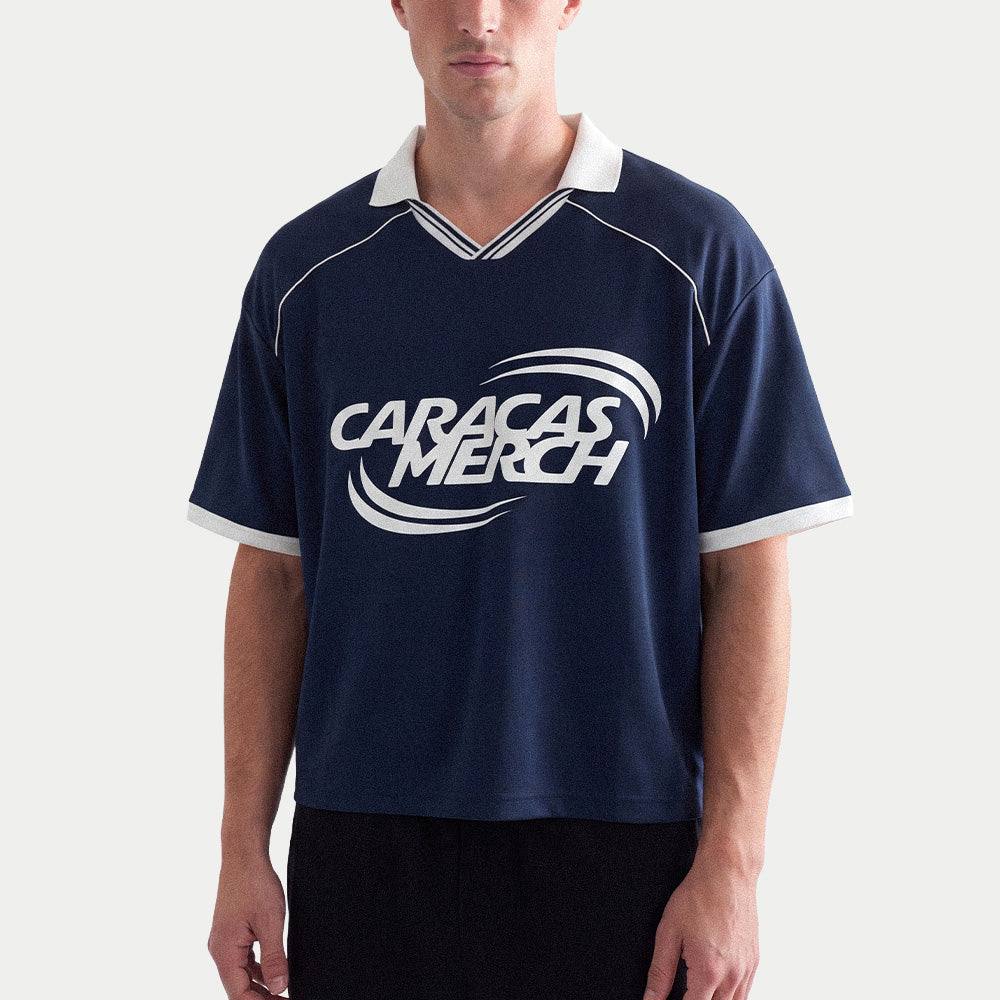 Caracas Merch Navy Jersey Boxy