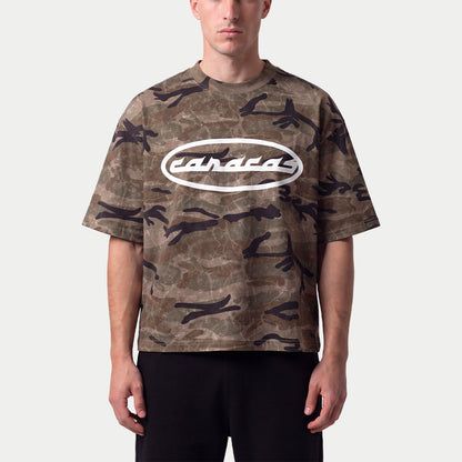 Caracas Green Camo Boxy Tee