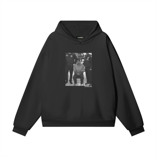 3 de Enero Heavyweight Black Hoodie