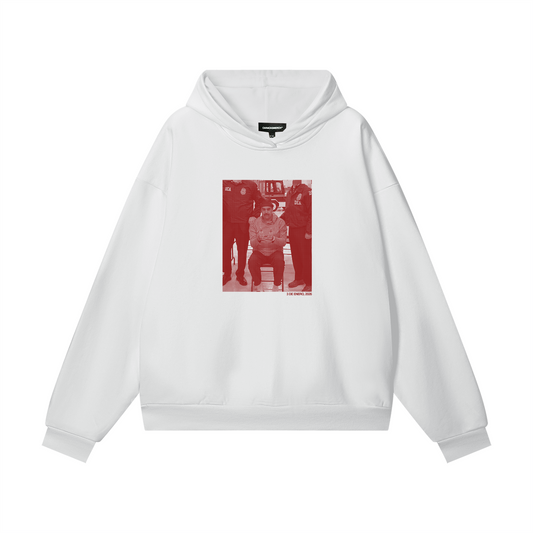 3 de Enero Heavyweight White Hoodie