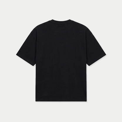 Back view of black Salsa Baul Couture graphic t-shirt