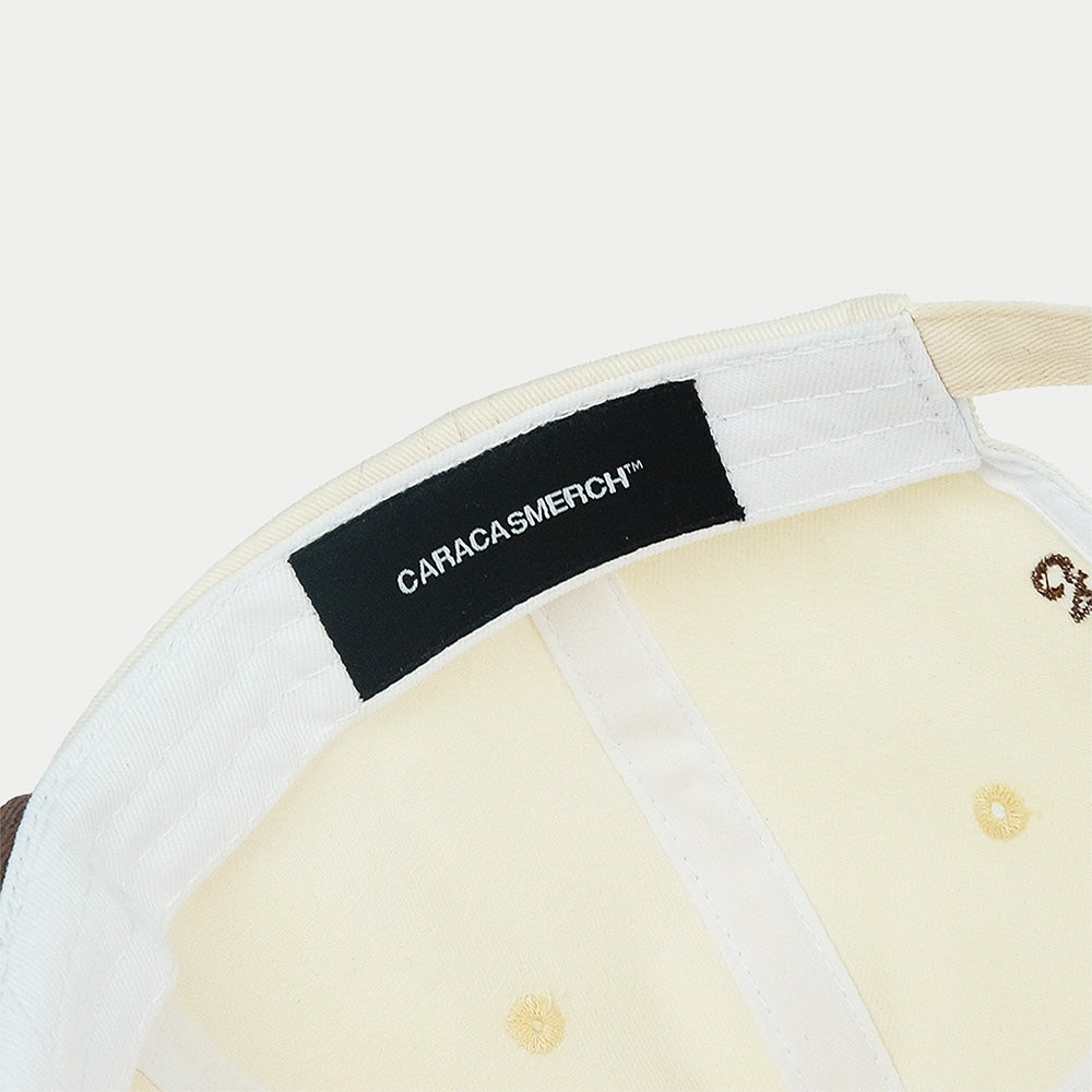 Interior label detail of Velocista Club cap by Caracas Merch