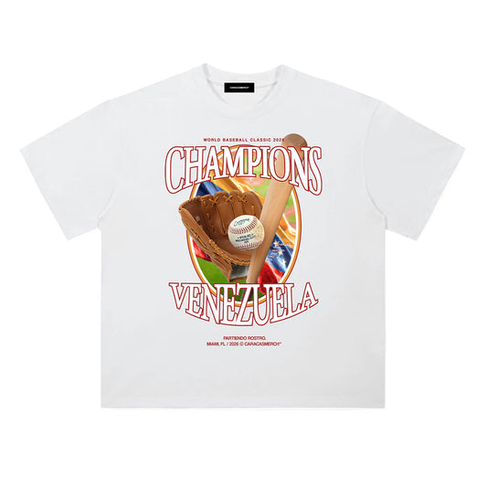 Venezuela baseball champions white tee 2026 vintage baseball graphic shirt