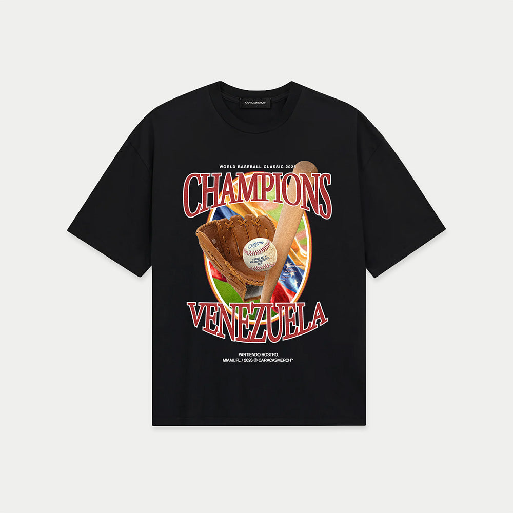 Venezuela baseball champions black tee 2026 vintage baseball graphic shirt