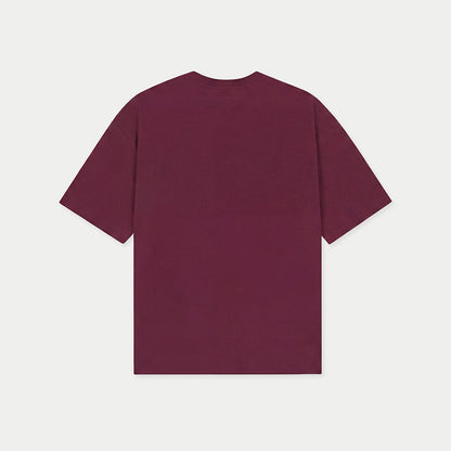 Burgundy Venezuela Luxury Living graphic t-shirt by Caracas Merch back view