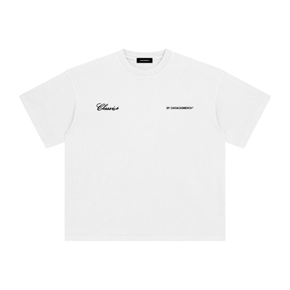 front view of venezuelan classics white graphic t-shirt by Caracas Merch